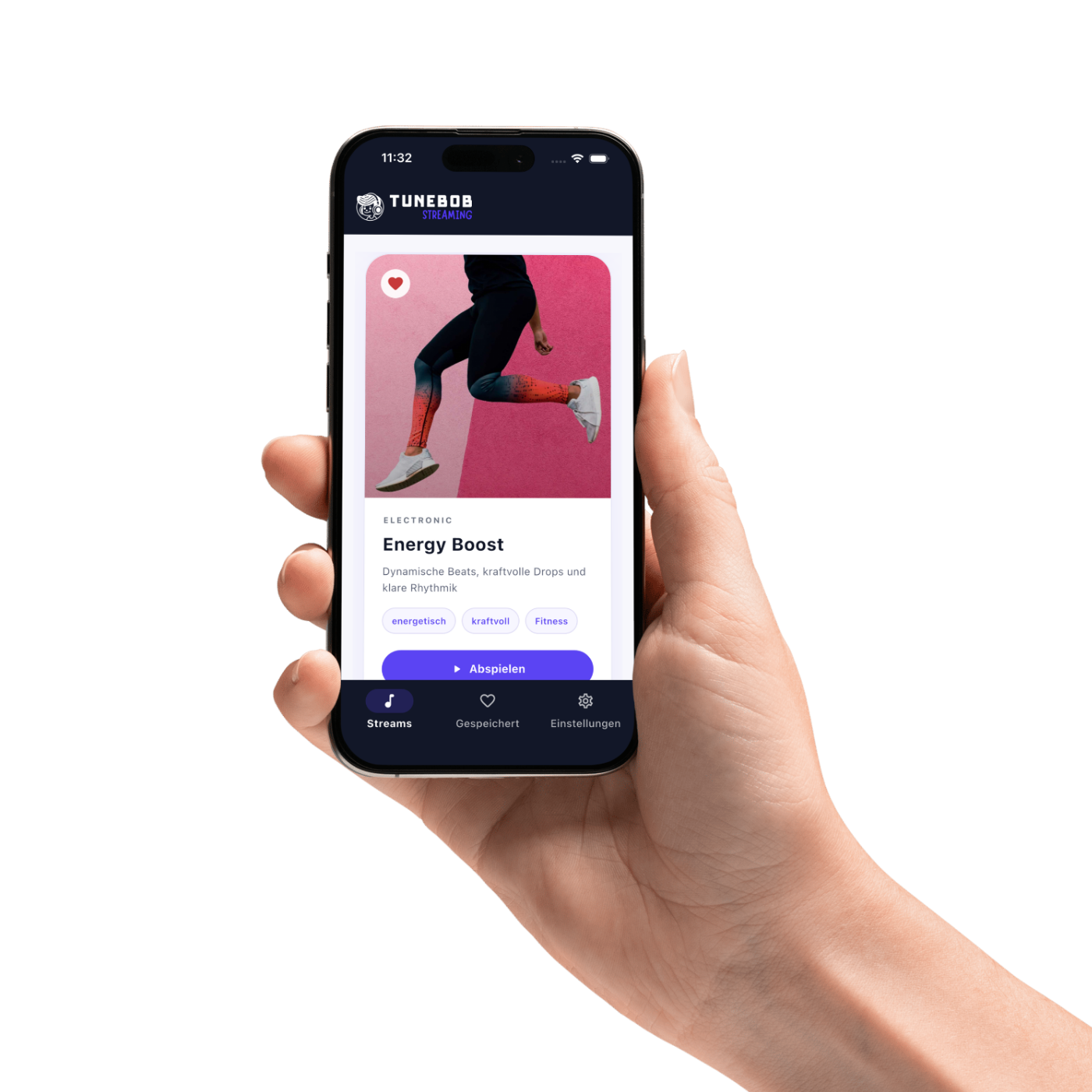 Tunebob Streaming App auf dem Smartphone